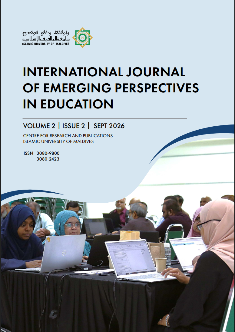 					View Vol. 2 No. 2 (2026): International Journal of Emerging Perspectives in Education (IJEPED)
				