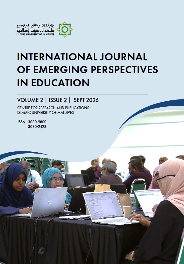 					View Vol. 2 No. 2 (2026): INTERNATIONAL JOURNAL OF EMERGING PERSPECTIVES IN EDUCATION
				